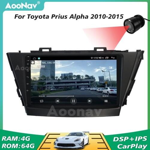 Car Radio For Toyota Prius Alpha 2010-2015 Style Wireless WIFI GPS Navigation Stereo Multimedia Player Head Unit 2 Din Autoradio