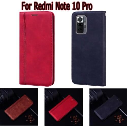 Case For Redmi Note 10 Pro Cover Flip Phone Protective Shell Wallet Leather Book For Xiaomi Redmi Note10 Pro Case Etui Funda Bag