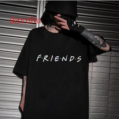 Friends Tv Show Harajuku Funny Cartoon T Shirt Women Ullzang Streetwear T-shirt Fashion 90s Anime Tshirt Casual Top Tees Female