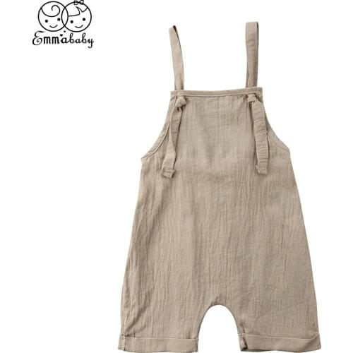 Baby Kids Romper Toddler Baby Boy Girl Short Pants Cute Baby Suspenders Summer Casual Outfits Fit For 0-3T Baby Clothing