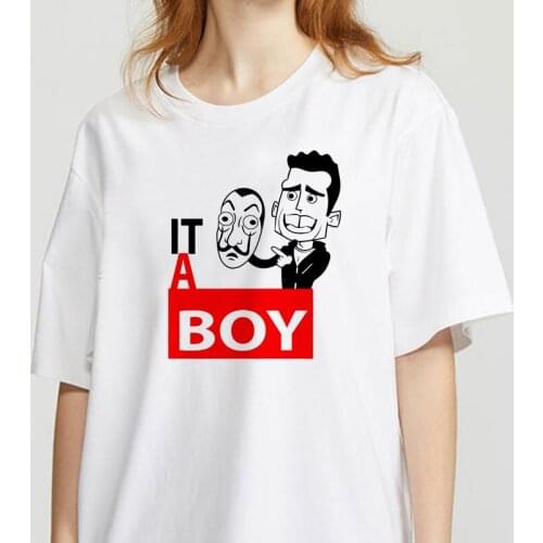 Hararuku The House of Paper Print T Shirt Women Short Sleeve Ulzzang Printed Casual tshirt Summer Women Tee Shirt Tops