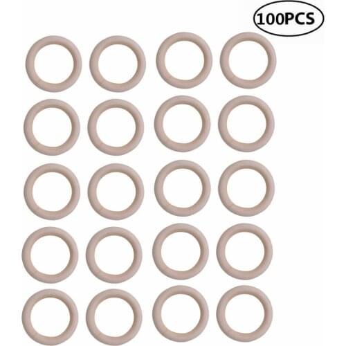 100pcs 3cm 1.18" Natural Wood Rings Circles Unfinished Wood for DIY Pendant Connectors Jewelry Making Wedding Decor