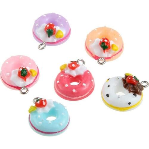 Summer Drop Cute Food Cake Donuts Lovely Cartoon Dangle Personality Funny Party Girls Jewelry Gifts