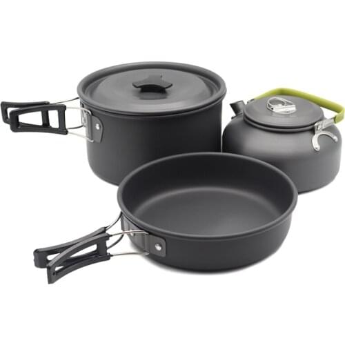 Cookware-Set Utensils Water-Kettle Picnic Hiking Outdoor Camping Ultralight Travel Titanium Alloy