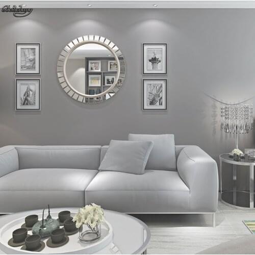 Beibehang Dark gray non-woven long-fiber wallpaper pure plain living room bedroom TV background simple modern