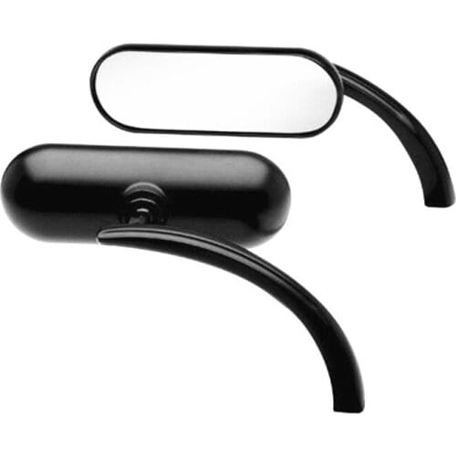 Pair 8mm 10mm Quality Metal Side Mirrors Motorcycle For Harley Custom Touring Chopper Cruiser Cafe Racer