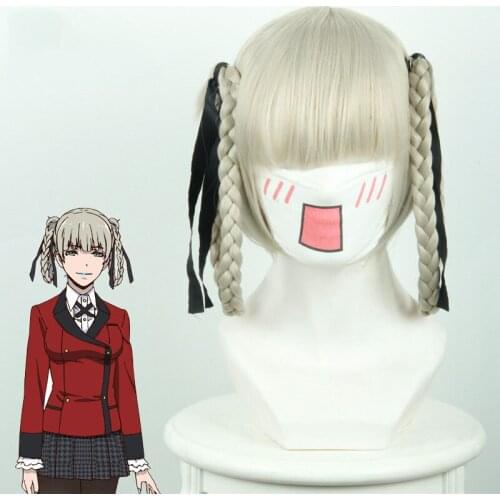 Anime Devils Blade Mouth Hei Nosuke Sexual Turn Dark Blue Gradient Long Hair Cosplay Wig