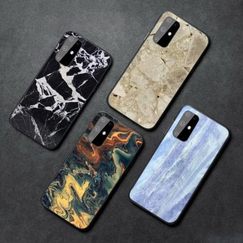 Marbling Luxury Phone Case For Samsung galaxy A S note 6 7 8 9 10 20 30 50 51 70 edge plus lite mobile bags Coque Cover