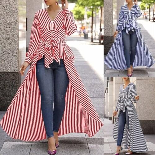 Sexy Women Dress Striped Women Long Sleeve Dress Tunic Fashion Design Ladies Dresses Sundress Elegant Maxi Evening Party Dresses
