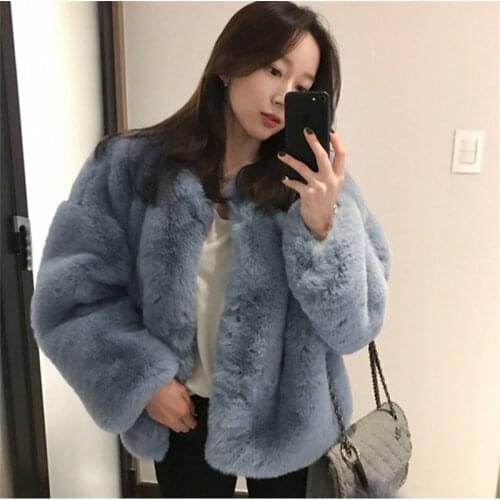 Female Winter Jackets Luxury Plus Size Fur Coat 2020 New Trend Vintage Thicken Warm Clothing Korean Pop Sweet Fashion Clothes