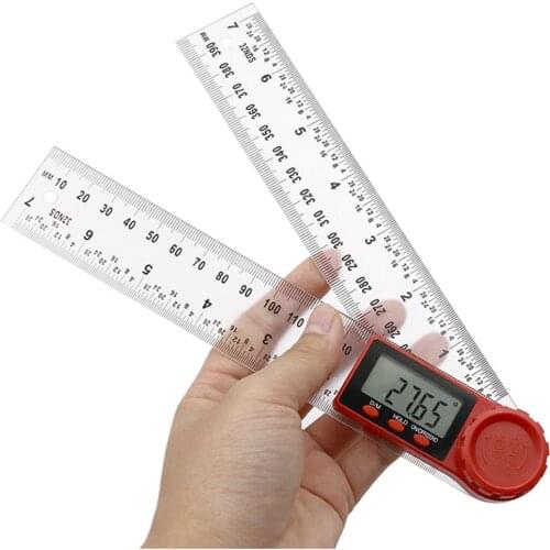 0-200mm 0-300mm Angle Ruler Meter Angle Inclinometer Angle Ruler Electron Goniometer Protractor Angle Finder Measuring Tool