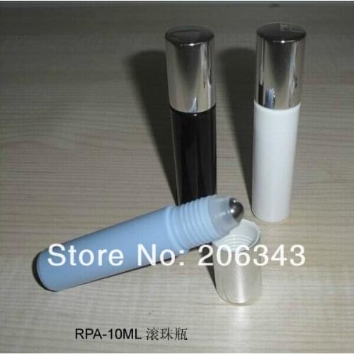 10ML roll on ball bottle with silver lid for eye cream,perfume,essentical oil,lip gloss tube