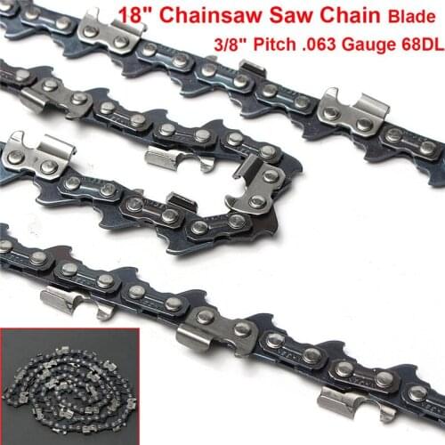 18 Inch Chainsaw Saw Chain Blade Replament For Stihl MS251 MS251C .063" Saw Chain Gauge 68DL Drive Link Saw Chains