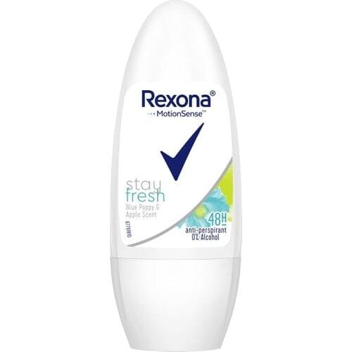 2 li Rexona Stay Fresh Blue Poppy & Apple Roll On Deodorant 50 ML