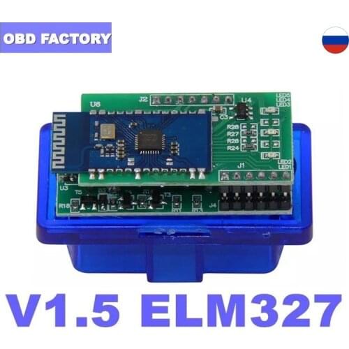 V1.5 ELM 327 OBD2 PIC18F25K80 ELM 327 Bluetooth Adapter Super Mini ELM 327 1.5 ELM327 Code Reader Scanner for Android/PC