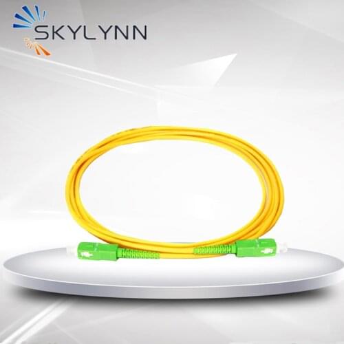 Home Use 5 PCS 3M SC/APC-SC/APC Single Mode G657A1 Simplex Core 2.0mm Diameter Fiber Optic Patch Cord For FTTH Network