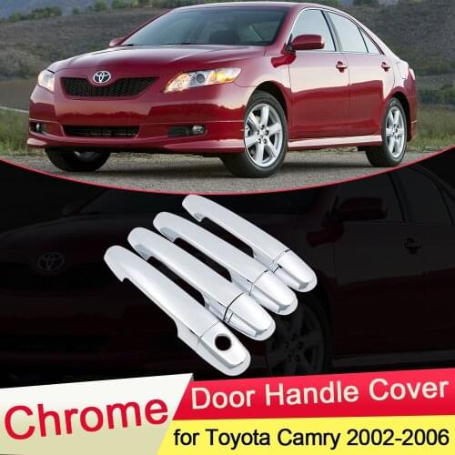 For Toyota Camry XV30 Daihatsu Altis 2002 2003 2004 2005 2006 Chrome Door Handle Cover Trim Cap Car Styling Accessories Stickers