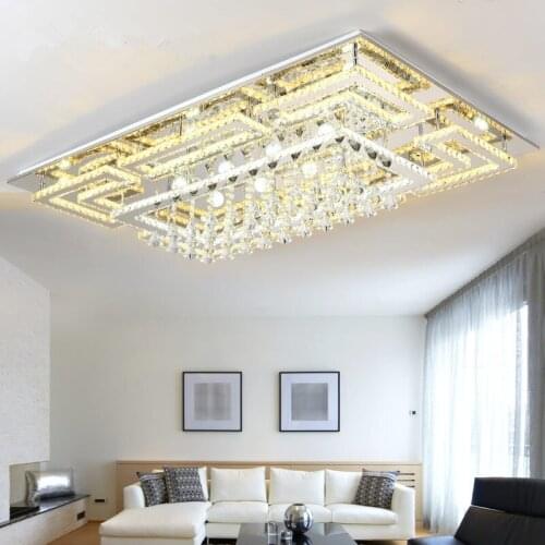 Stainless steel crystal LEDceiling lamps Residential & Commercial Indoor Indoor Ceiling Lights Lighting fixture