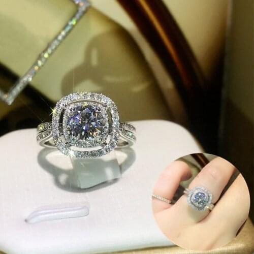 CAOSHI Exquisite Women Noble Party Rings Accessories for Elegant Celebrity Wedding Jewelry Charms Luxury Design Aesthetic Gift