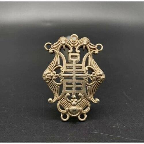 Chinese Antiques Zodiac Copper Ring Small Pendant