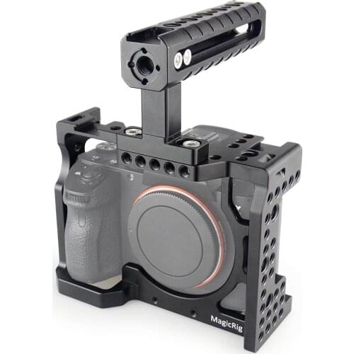 MAGICRIG Camera Cage with Top Handle for Sony A7II /A7III /A7SII /A7M3 /A7RII /A7RIII Camera To Quick Release Extension Kit