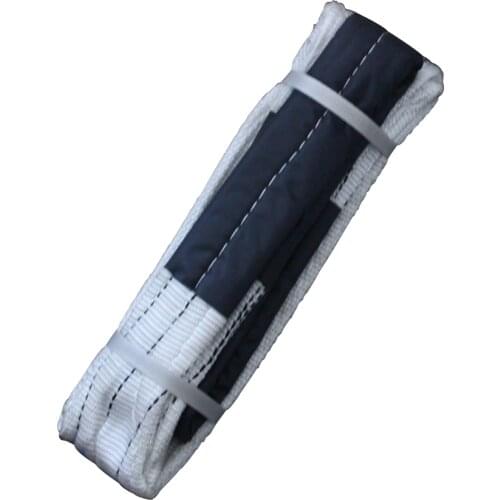 MroMax Polyester Flat Sling Polyester Load Bearing 5t Width 125mm Total Length 1/2/3/4m 5T*1M/5T*2M/5T*3M/5T*4M White 1/2/4pcs