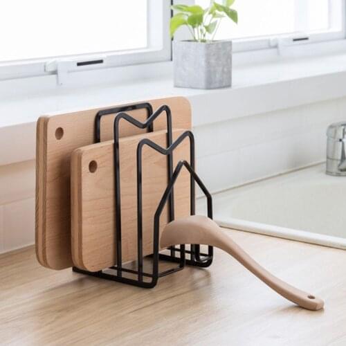 Multi Layer Kitchen Chopping Cutting Board Holder Pot Lid Organizer Rack Shelf