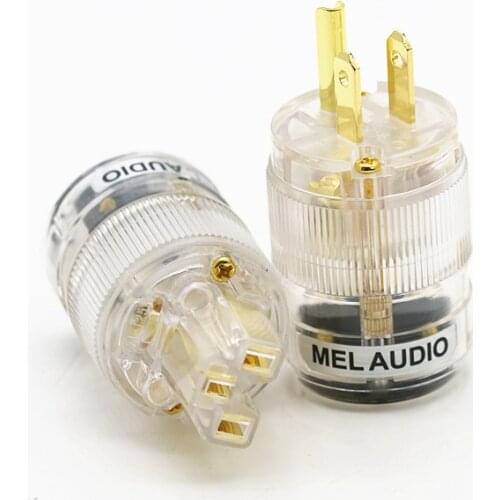 MEL AUDIO NCF Nano-composite copper-plated gold-plated guy fever audio power tail plug HIFI product word plug