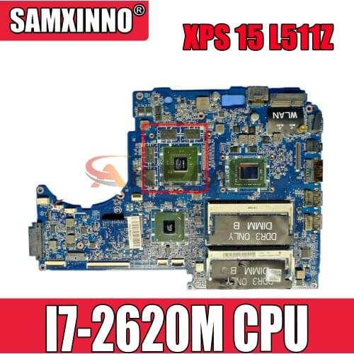 Original Laptop motherboard For DELL XPS 15 L511Z I7-2620M Mainboard CN-05RPKT 05RPKT DASS8BMBAE0