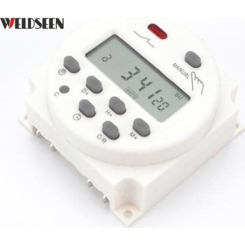 Microcomputer Time Control Switch Weekly Programmable Timer 220V 230V 240V Digital LCD Power Timer