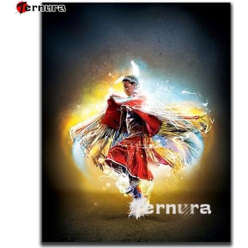 Tribal woman DIY Diamond Painting Indian dance 5D Crystal square Round Diamond myth Embroidery Home Decor Diamond Mosaic Gift