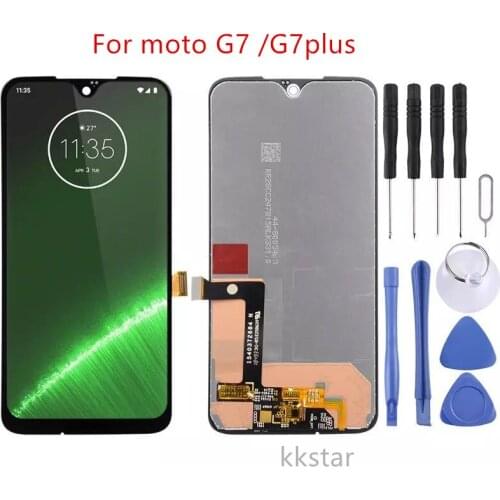 Test good LCD For MOTO G7/G7 PLUS LCD Display Touch screen Digitizer Assembly display moto g7 g7plus