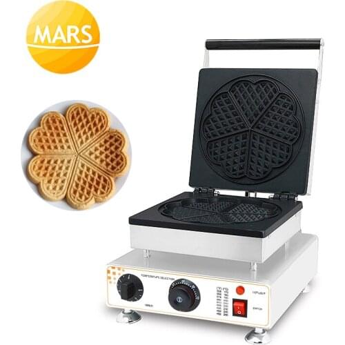 Stainless Steel Waffle Maker Machine Iron Pan Electric 220V 110V Non-stick Belgain Waffle Machine in Kitchen Equipment