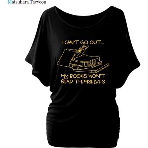 I Can't My Book Won't Reading Themselves T-shirt Funny Womens Graphic Reading Tshirt Cute Book Lover Gift Top Tee Shirt