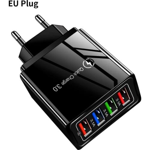 EU/US Plug USB Charger Quick Charge 3.0 For Phone Adapter for iPhone Portable Wall Mobile Charger Fast Charger