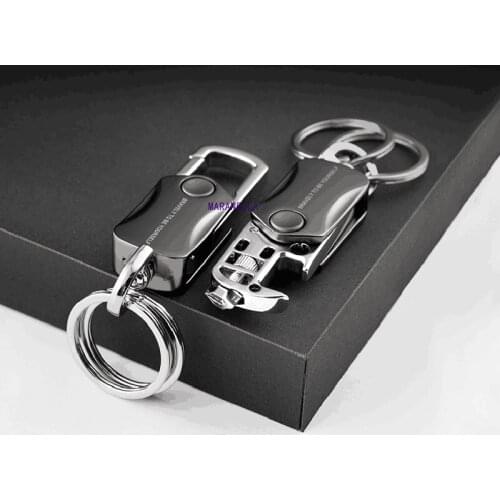 Corkscrew Keychain Fashion Men Women Metal Waist Hang Key Finder Best Gift Key Ring jewelry Fingertip Spinning Top Car Key Chain