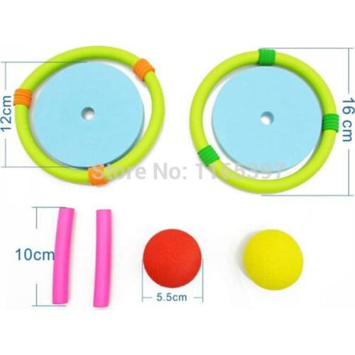 1 set fun soft rubber foam kids ring toss games toys children teenage PE physical training team sports activity game toy