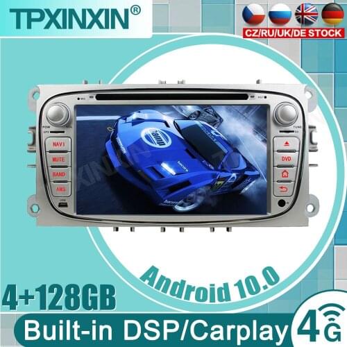 2 Din 7 Inch Car DVD Player For FORD Mondeo S-MAX C max FOCUS 2 2008-2011 With 3G Radio GPS Navigation BT 1080P 8GB Map