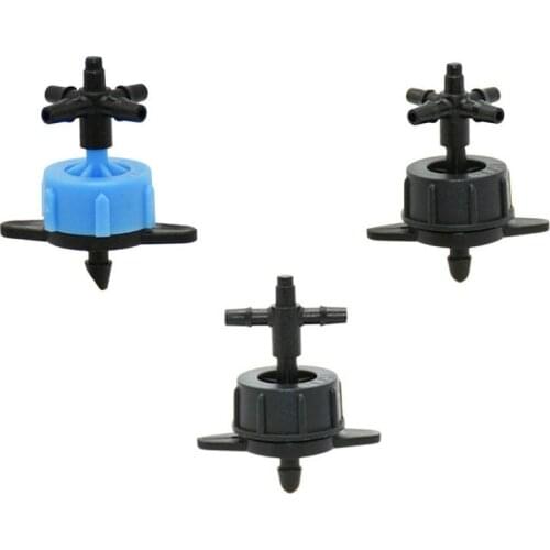 2L 4L 8L drippers cross water splitter 4-way emitter drip water debit regulataion in dripper system 100pcs