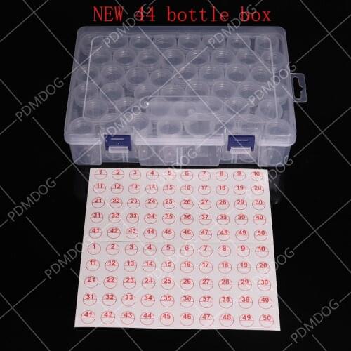 44/60/64 slot diamond painting tool box embroidery storage box storage box container cross stitch sewing accessories Stickers
