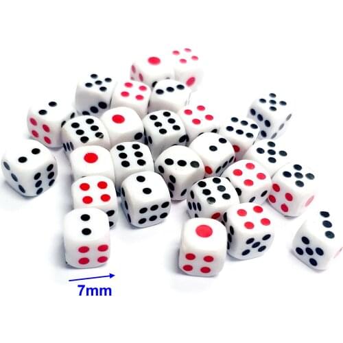 50 pc 7mm game cube Dices 141 Boys Girls Kids Birthday Party Joke Pinata Toys Home Game toy Use Favors gift bag Gag party loot