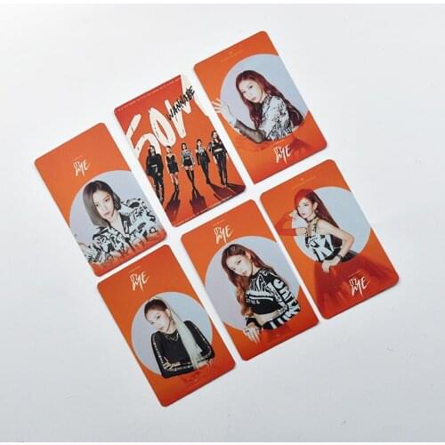 6PCS/SET KPOP ITZY Album IT'Z ME Photocard Yeji Lia Ryujin Chaeryeong Yuna LOMO Cards Postcard For Fans Collection Gifts M38