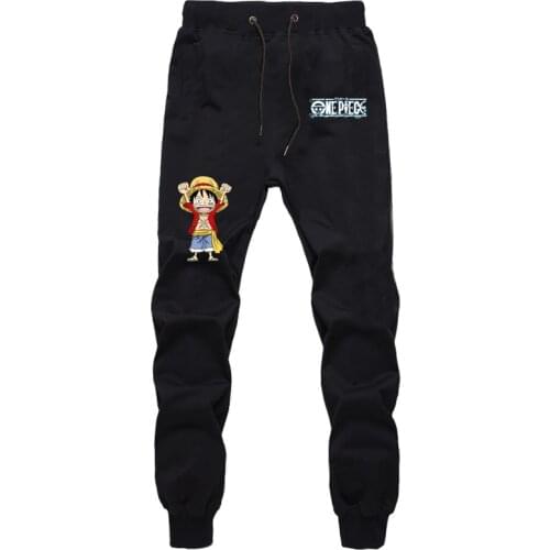 Anime One Piece Pants Luffy Casual Sweatpants Law Zoro Edward Newgate Summer Sweat Jogger Sports Sweat Breathable Pants