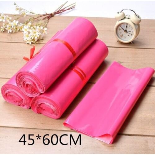 45*60CM Large Pink Courier Bag Plastic Envelope Mailers Mailing Bags Poly Mailer Logistics Packaging Pouch Bag