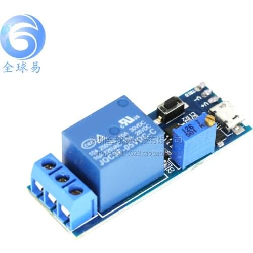 DC 5V-30V Micro USB Delay Relay Switch Module Trigger Delay Module 5V 12V 24V