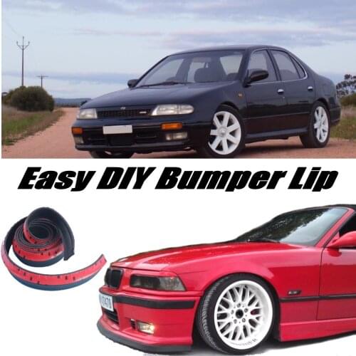NOVOVISU Bumper Lip Deflector For Nissan Bluebird Front Spoiler Skirt For Car Tuning View / Body Kit / Strip