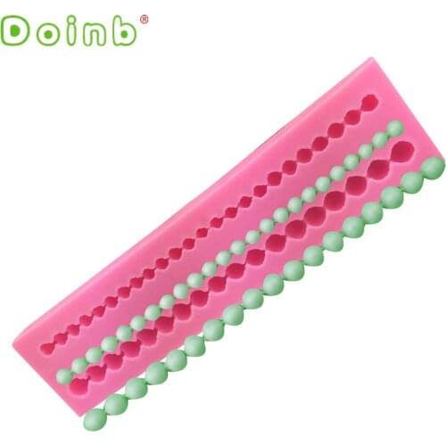 Doinb Silicone String of Pearl Fondant Sugar Paste Bead Mold Clay Mould Cake Decorating Tools