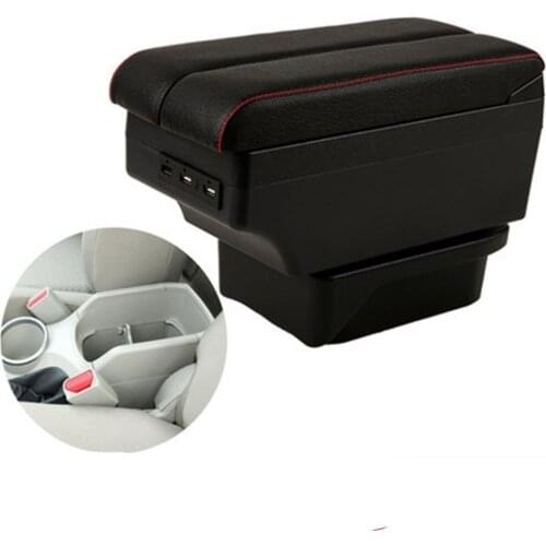 For toyota verso armrest box double layer with usb interface