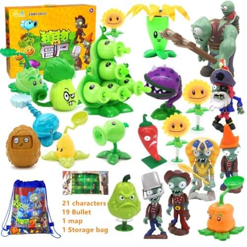 Plants Pea shooting Zombie 2 Toys Ejection Anime Childrens Dolls Action Figure Model Toy Gifts for Children