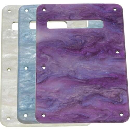 FLEOR 1PC Colorful Shellfish Guitar Back Plate Tremolo Cavity Cover 1Ply with Screws for ST Guitar Parts